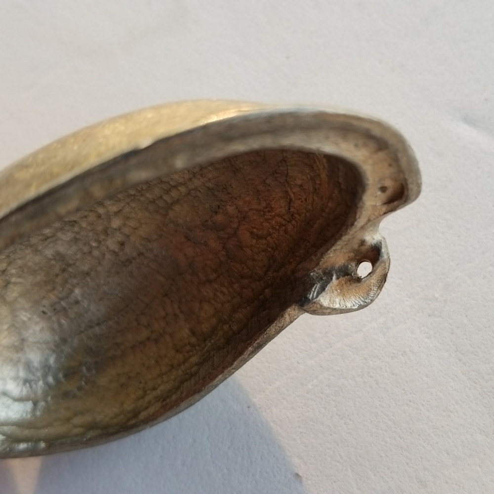 Silver Snail Base Metal Hollow Pendant 2 1/8 Inch - Picture 3 of 8